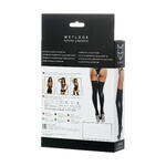 Чулки Glossy LOTIS из материала Wetlook, черный, L