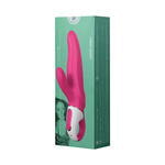 Нереалистичный вибратор Satisfyer Vibes Mr. Rabbit, силикон, красный, 22,1 см.