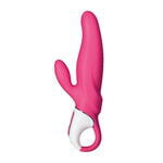 Нереалистичный вибратор Satisfyer Vibes Mr. Rabbit, силикон, красный, 22,1 см.